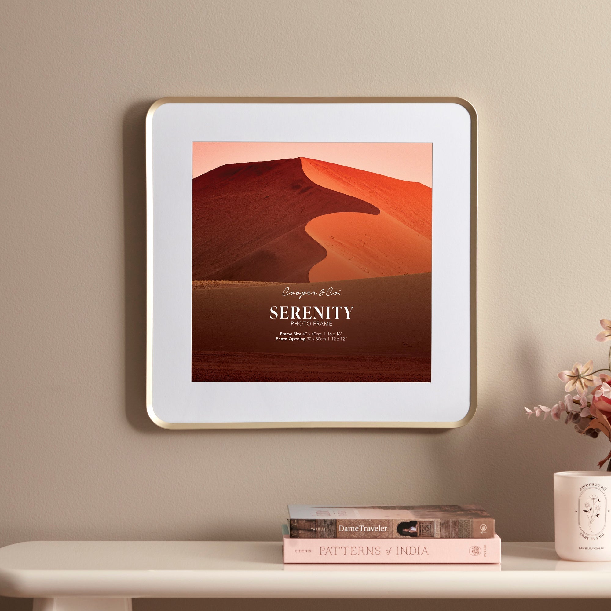 Serenity 40x40cm Mat to 30x30cm Photo Frame