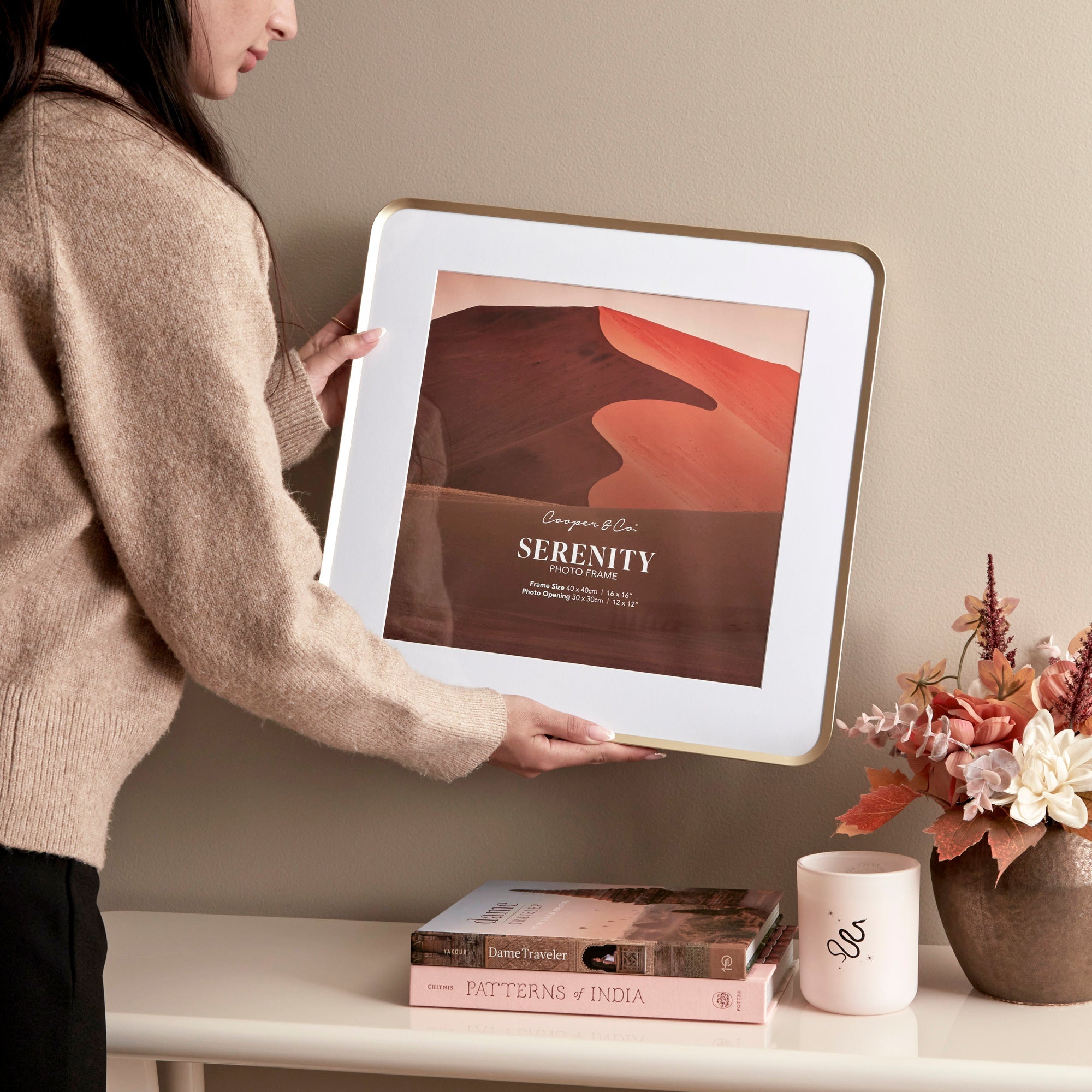 Serenity 40x40cm Mat to 30x30cm Photo Frame
