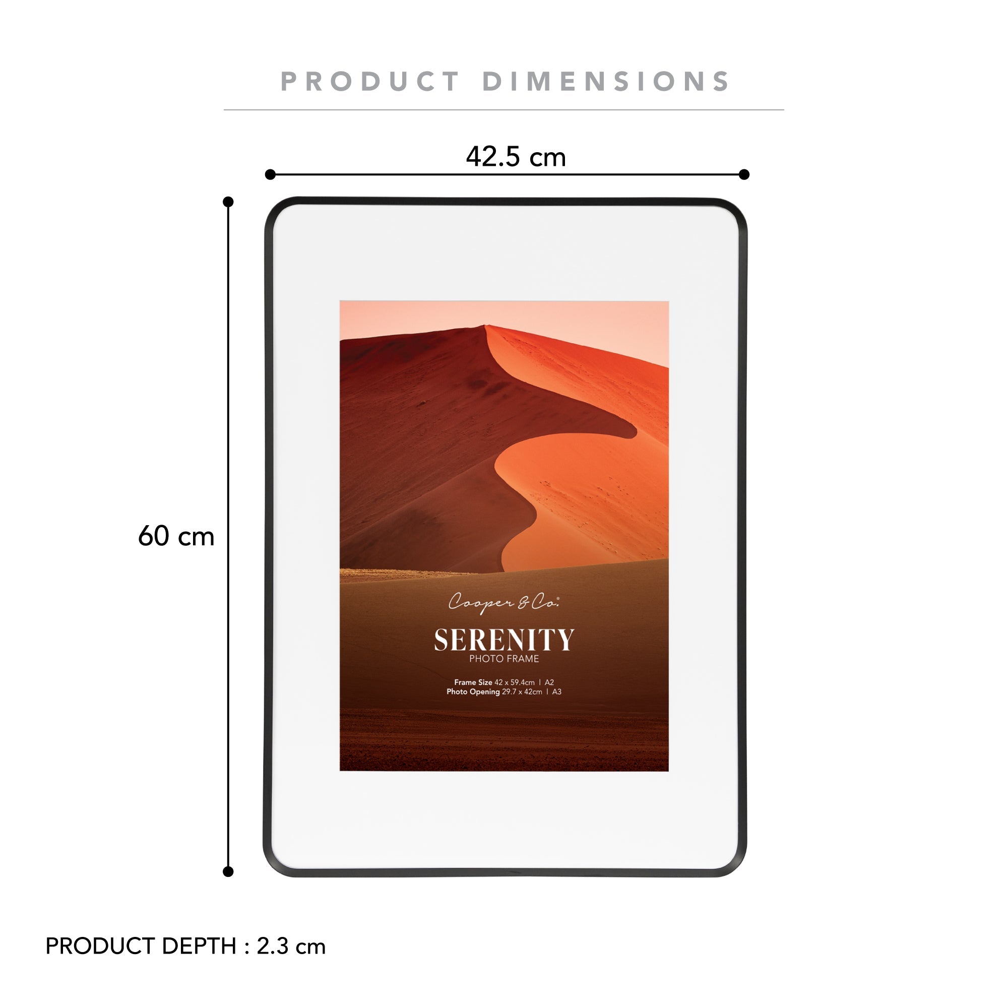 Serenity A2 Mat to A3 Photo Frame