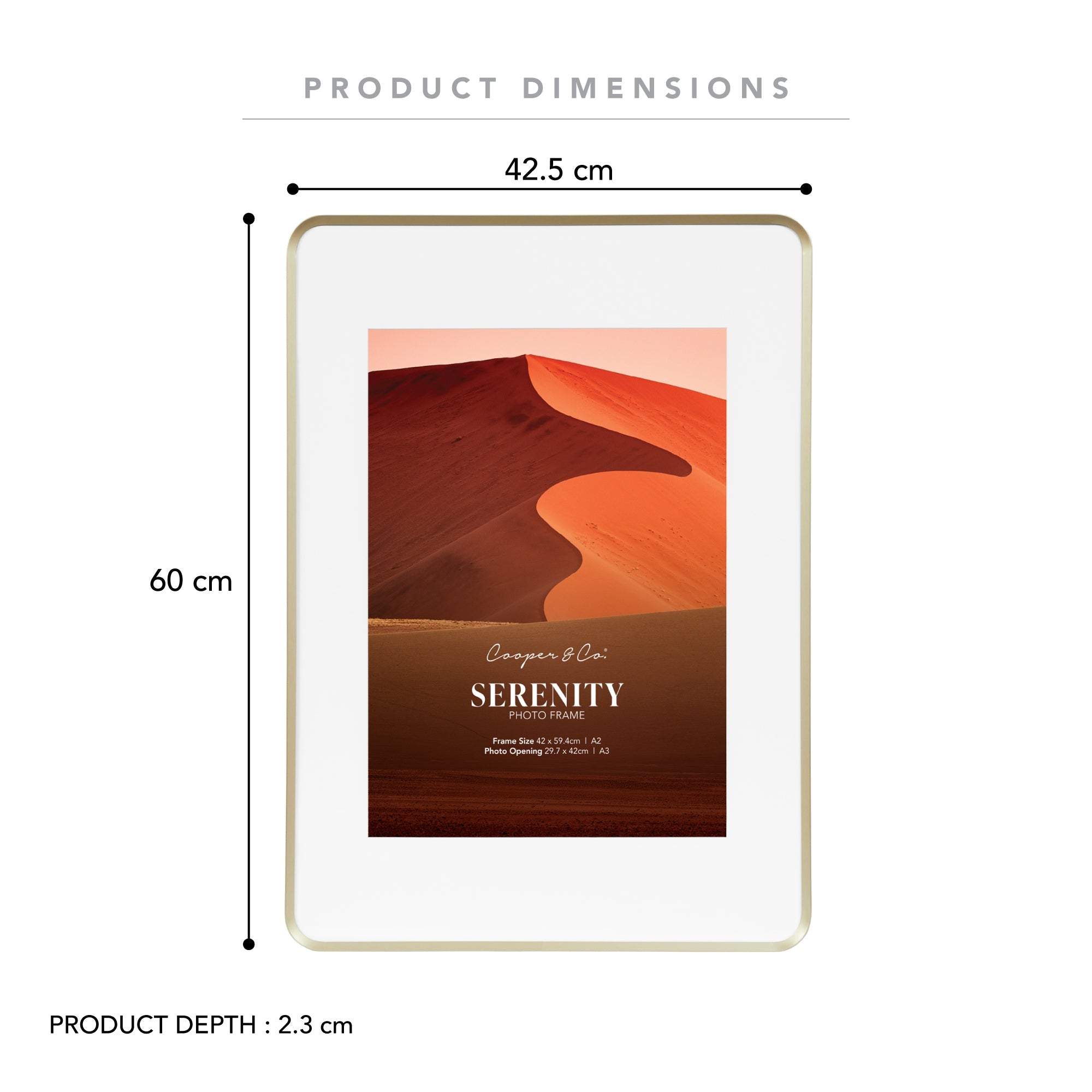 Serenity A2 Mat to A3 Photo Frame