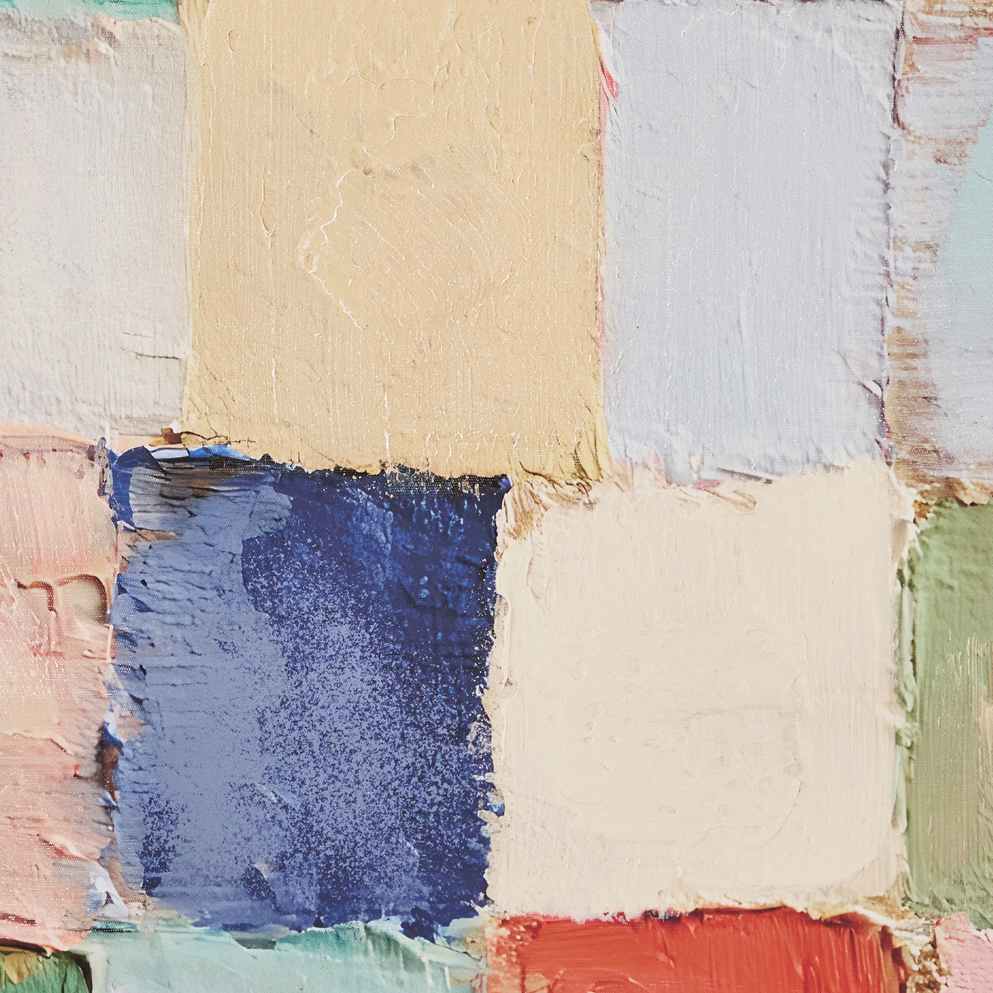 Pastel Blocks Wall Art 82x82cm