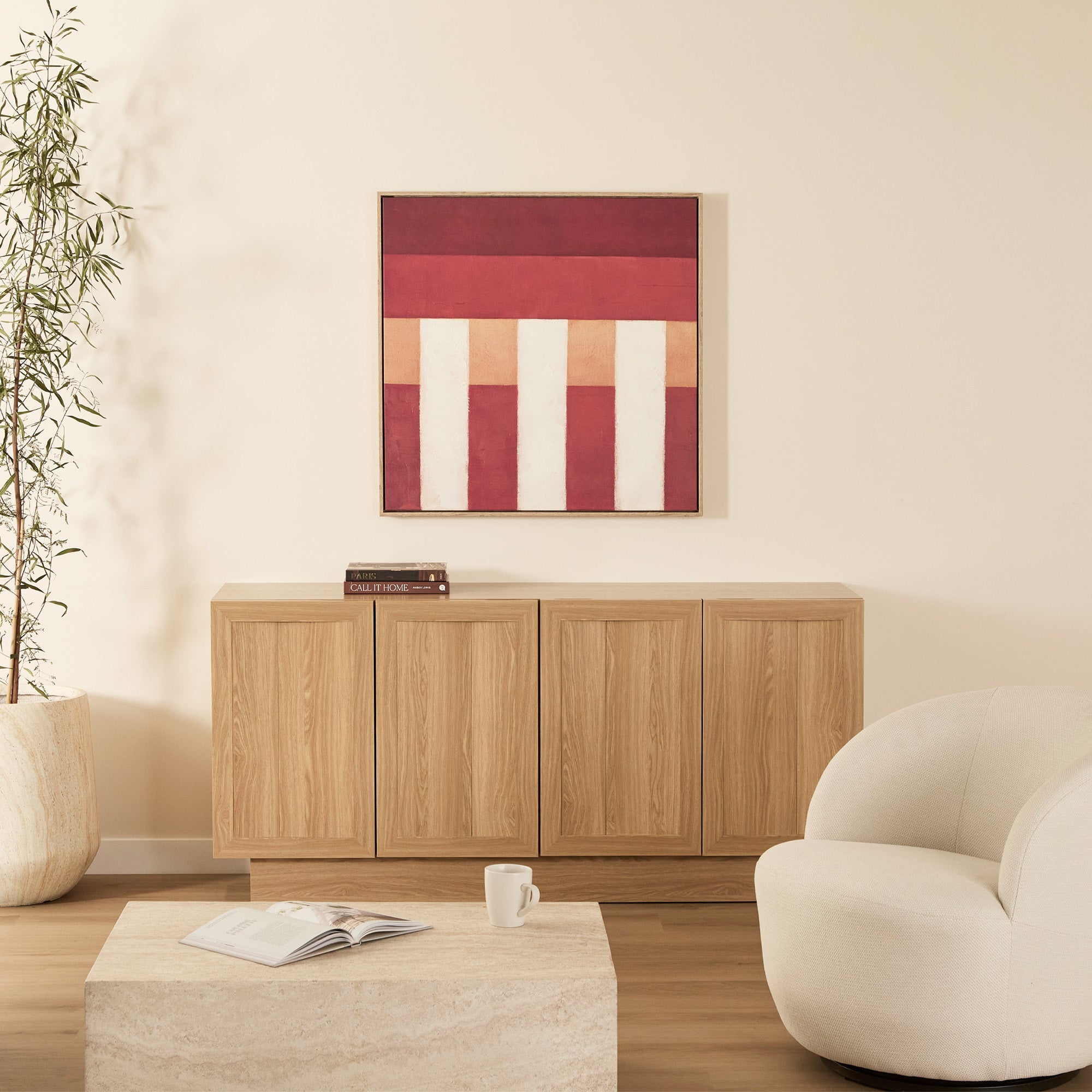 Terracotta Columns Wall Art 82x82cm