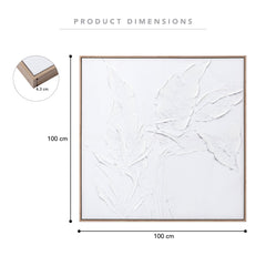 Abstract Botanical Wall Art 100x100cm