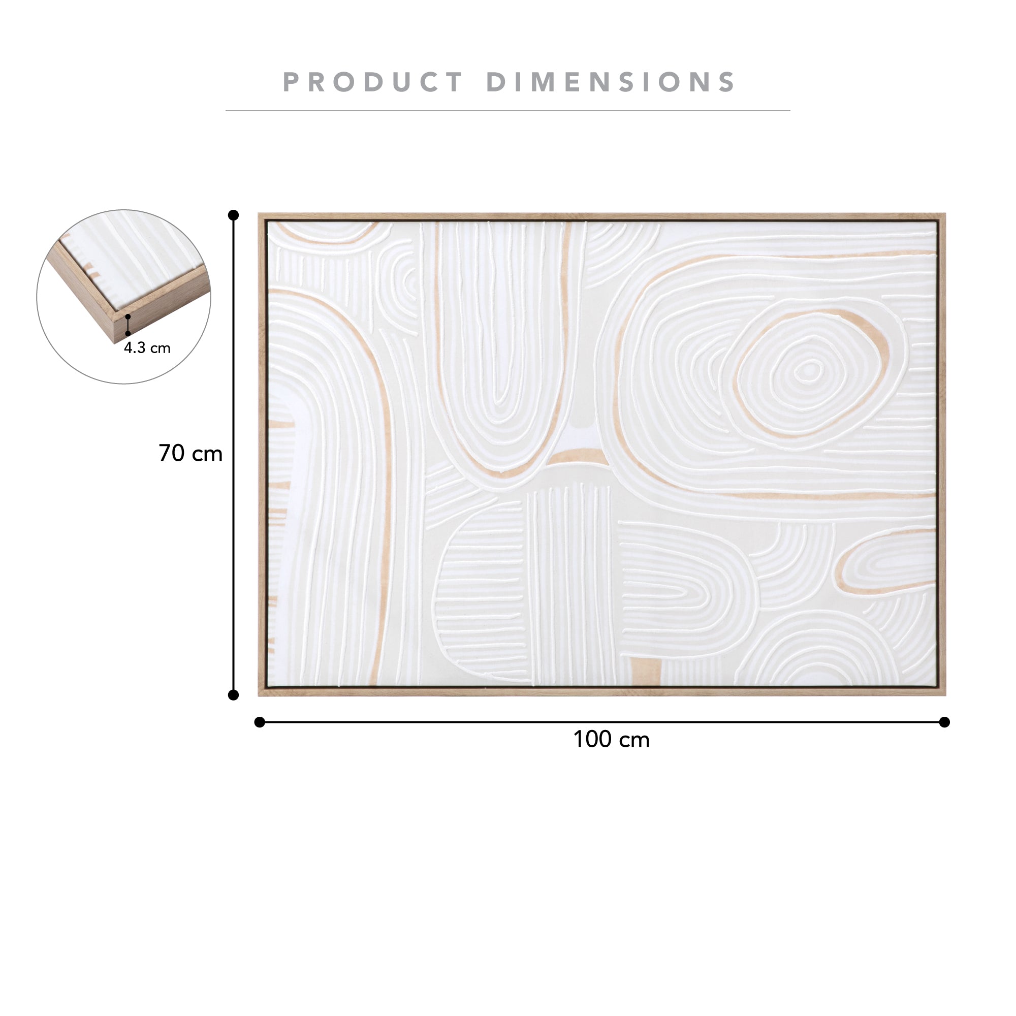Line Drawing Wall Art 70x100cm
