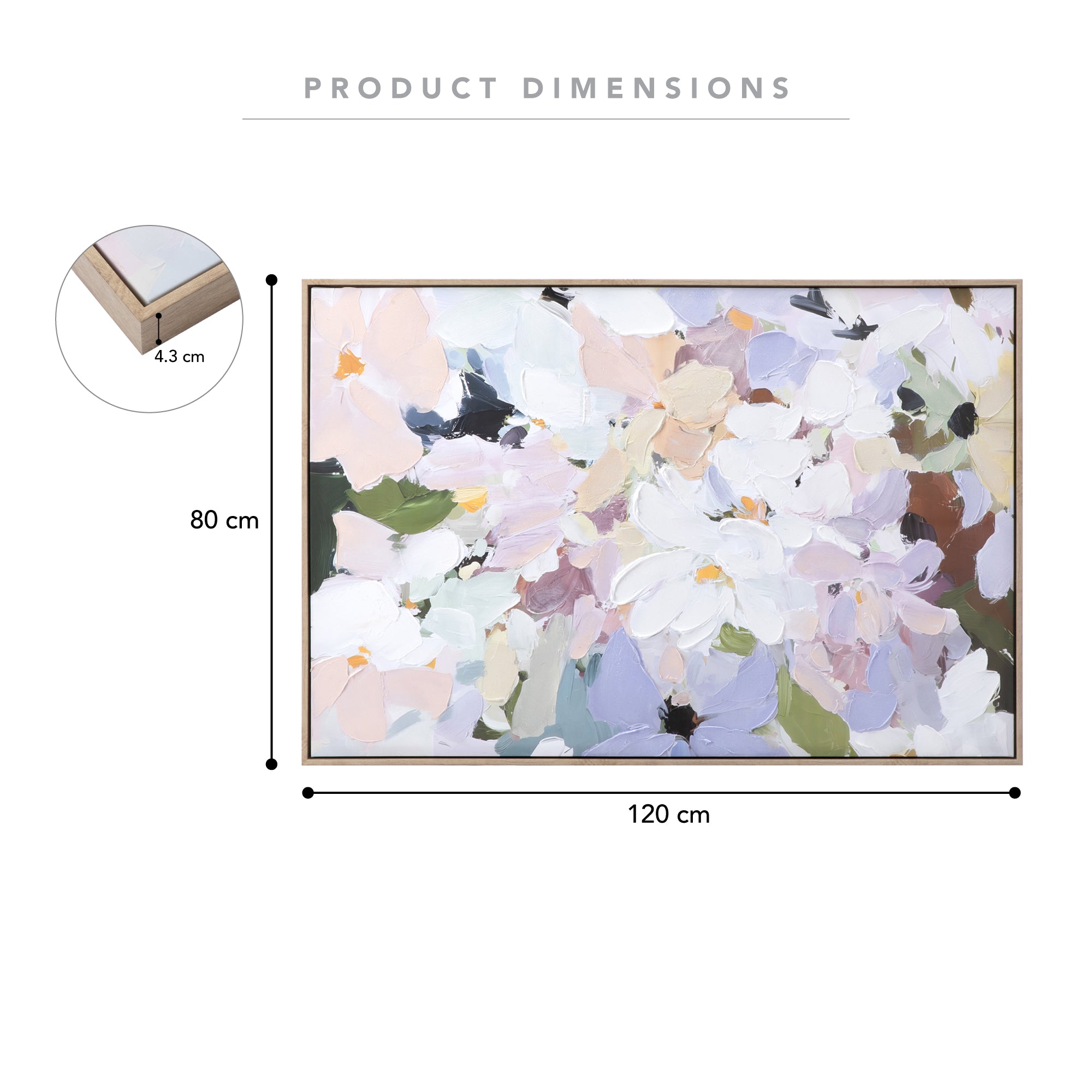 Petal Field Wall Art 80x120cm