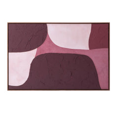 Burgundy Bubble Wall Art 80x120cm