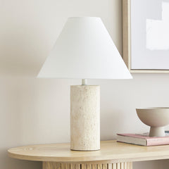 Astrid Travertine Table Lamp Natural