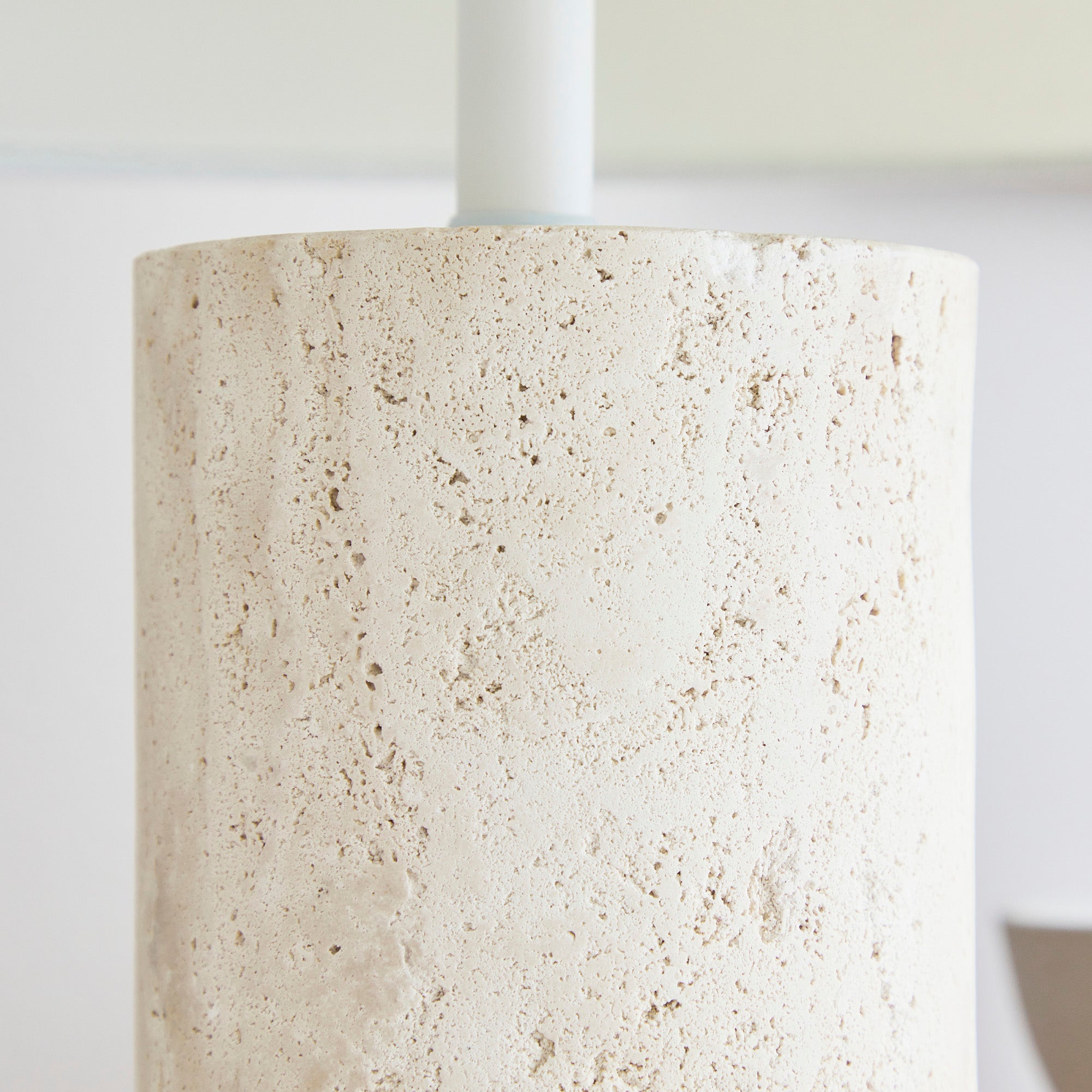 Astrid Travertine Table Lamp Natural (Set of 2)