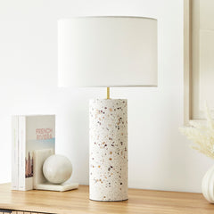 Ezra Terrazzo Table Lamp White