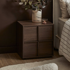 Auggie Bedside Table Walnut