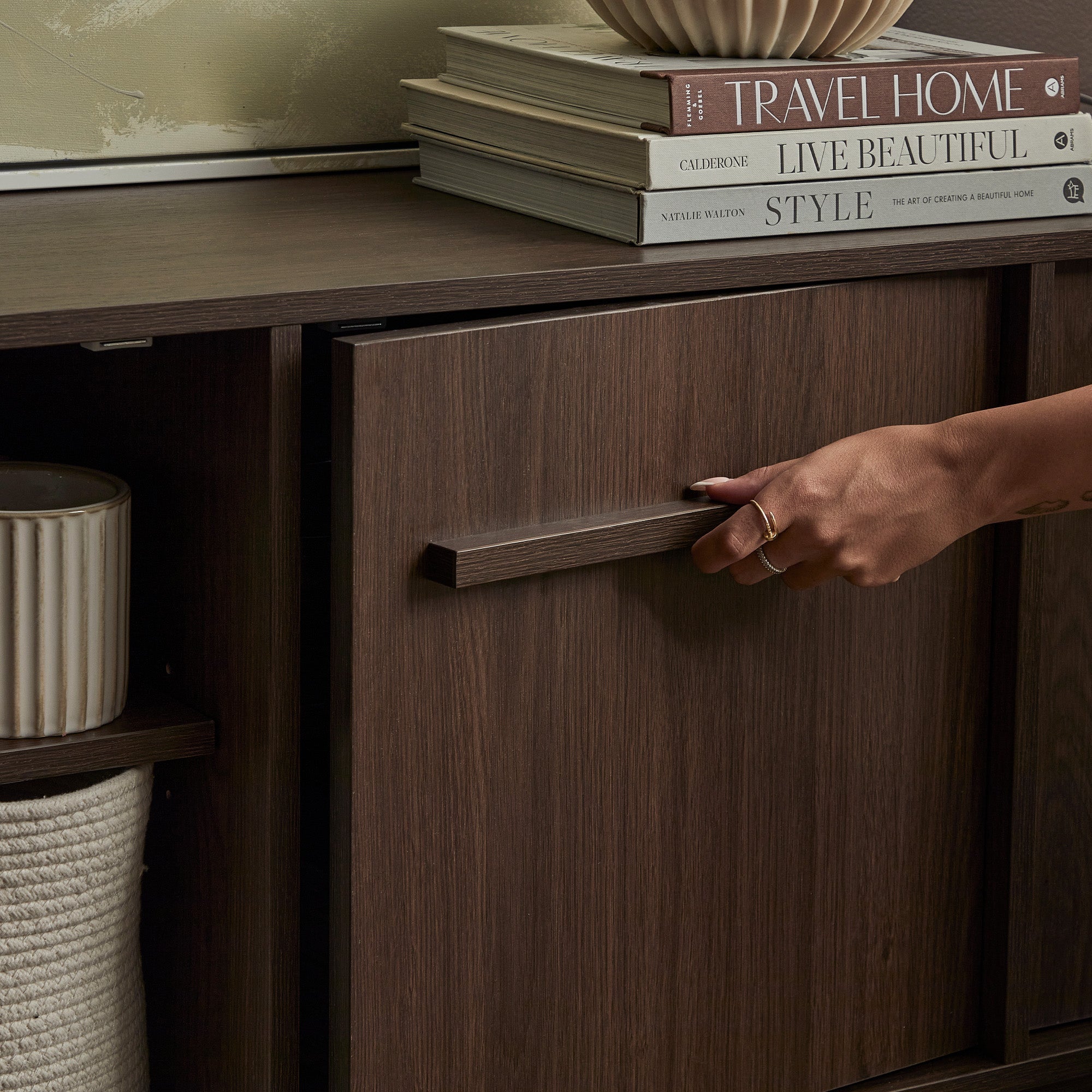Auggie Entertainment Unit Walnut (180cm)