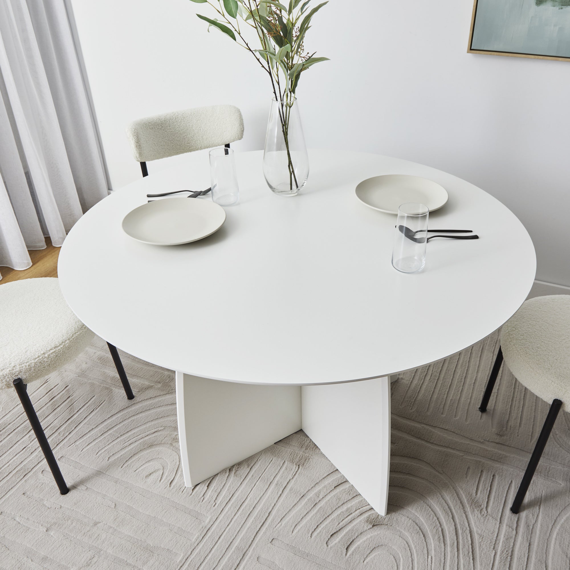 Cami Dining Table White (120cm)