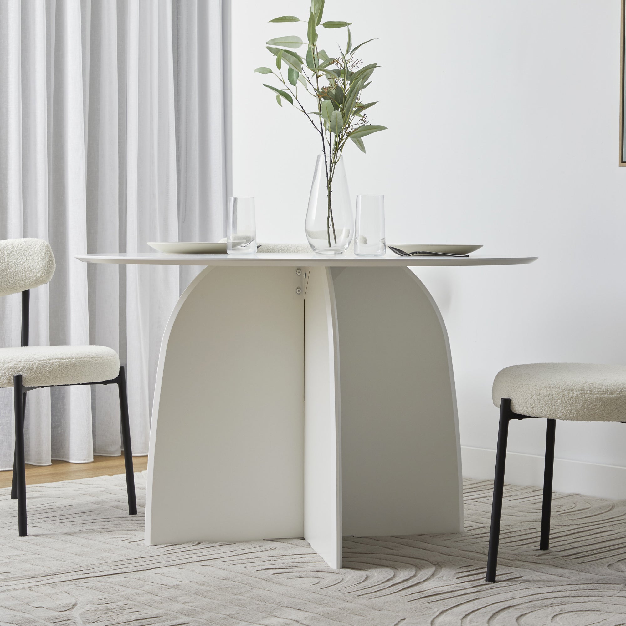 Cami Dining Table White (120cm)