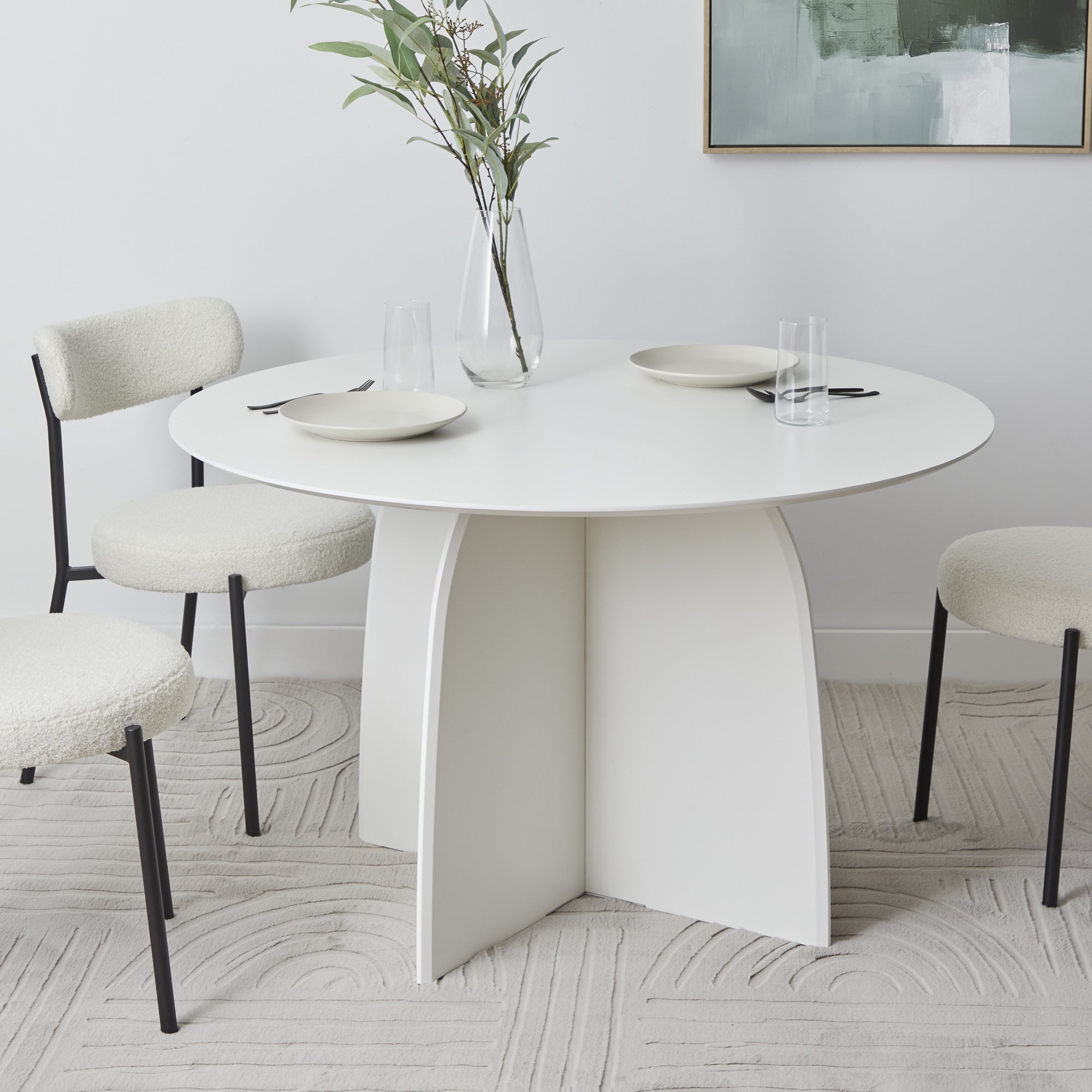 Cami Dining Table White (120cm)