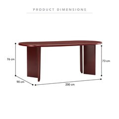 Martine Dining Table Wine (200cm)
