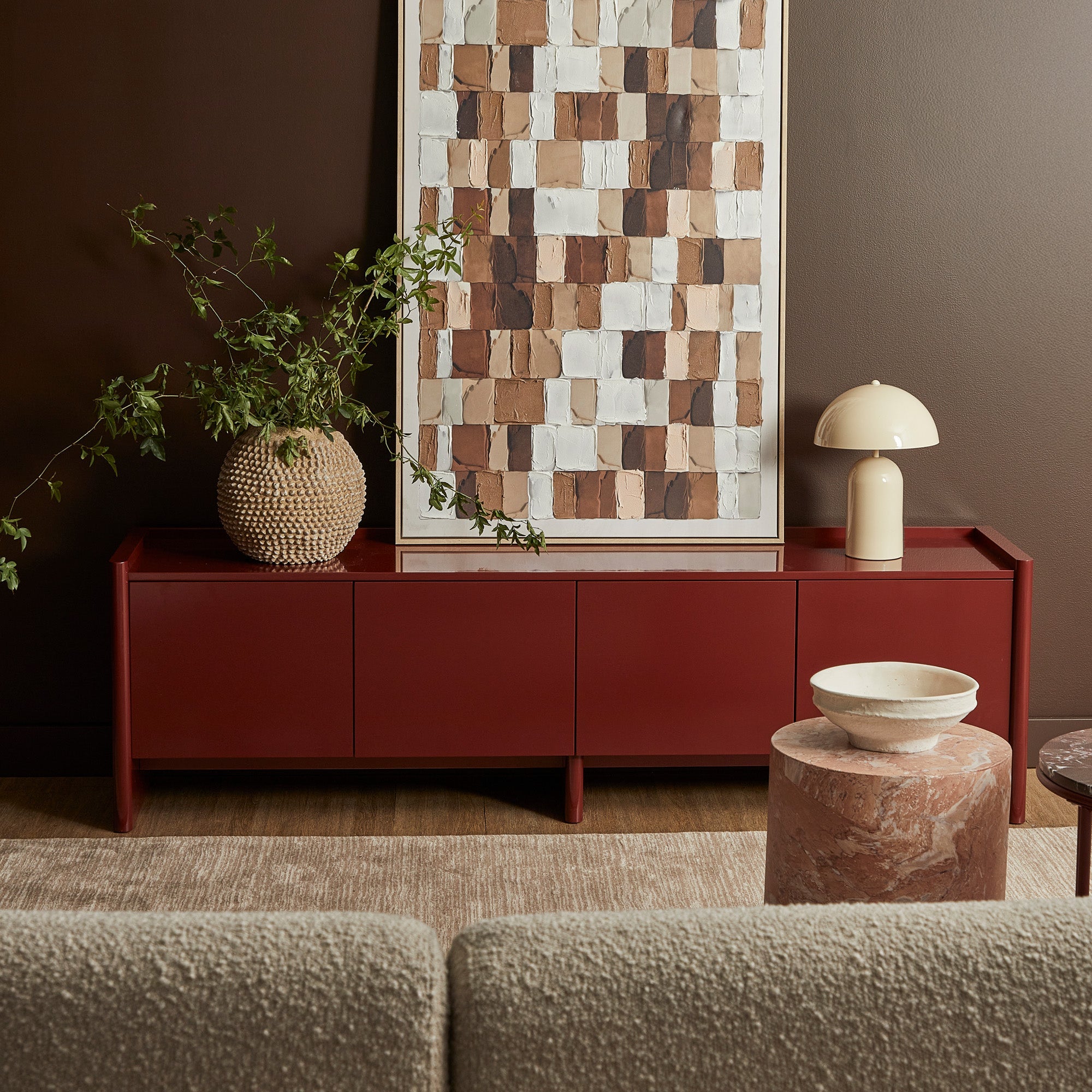 Martine Entertainment Unit Wine (180cm)