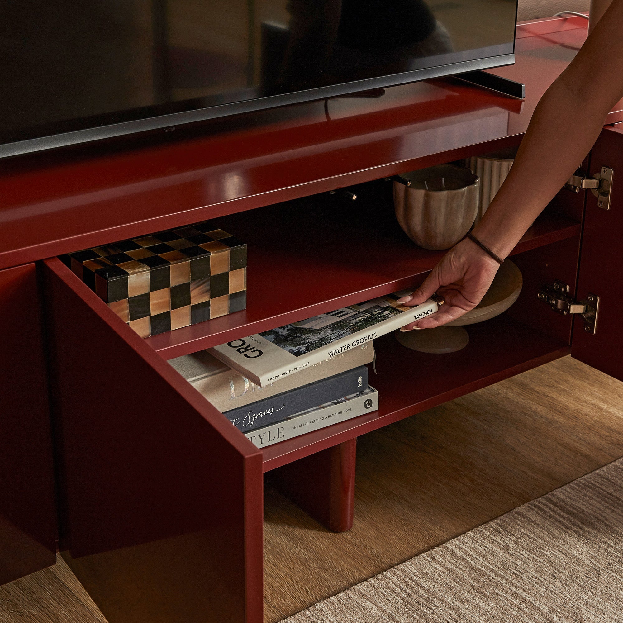Martine Entertainment Unit Wine (180cm)
