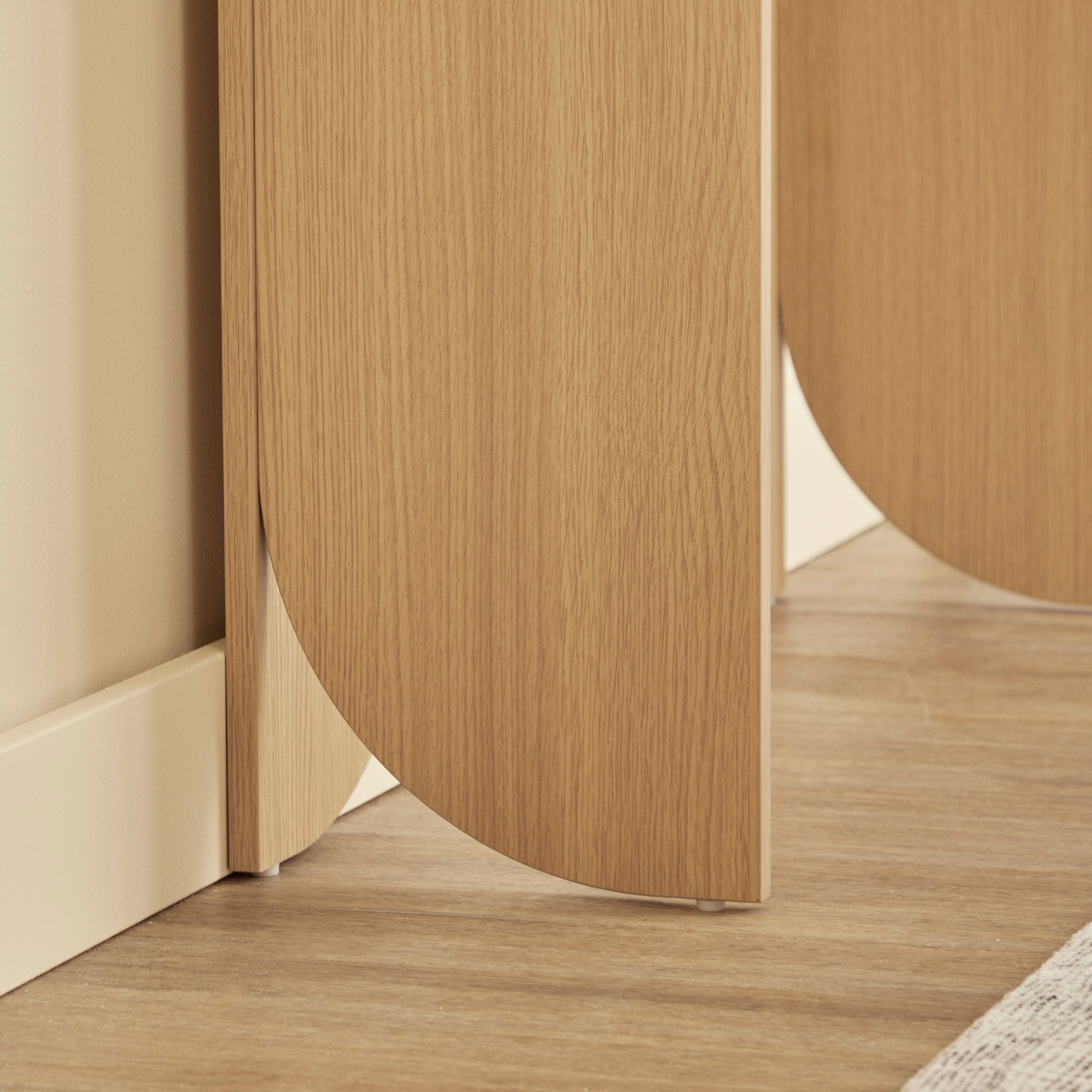 Mason Console Table Oak Travertine Look