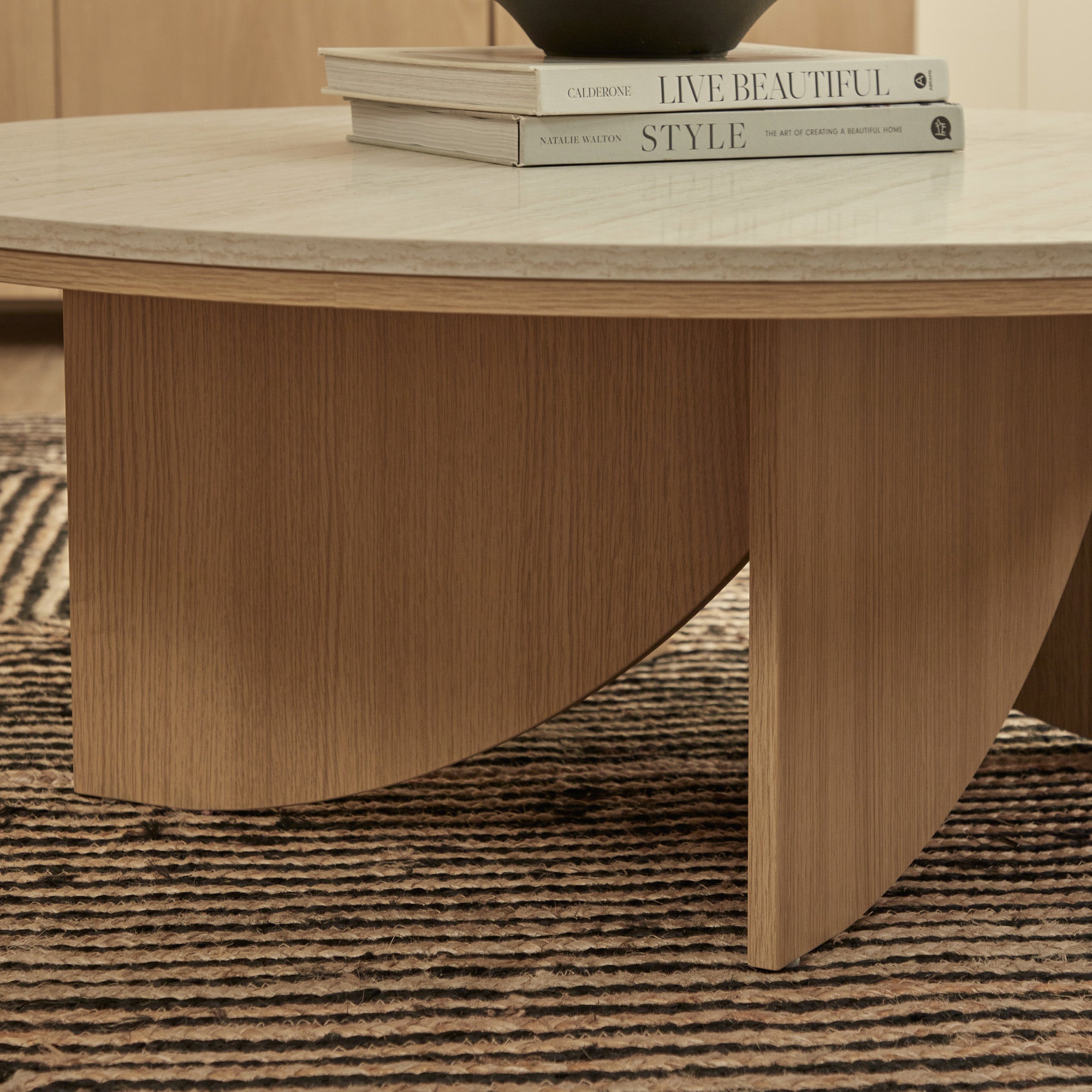 Mason Coffee Table Oak Travertine Look