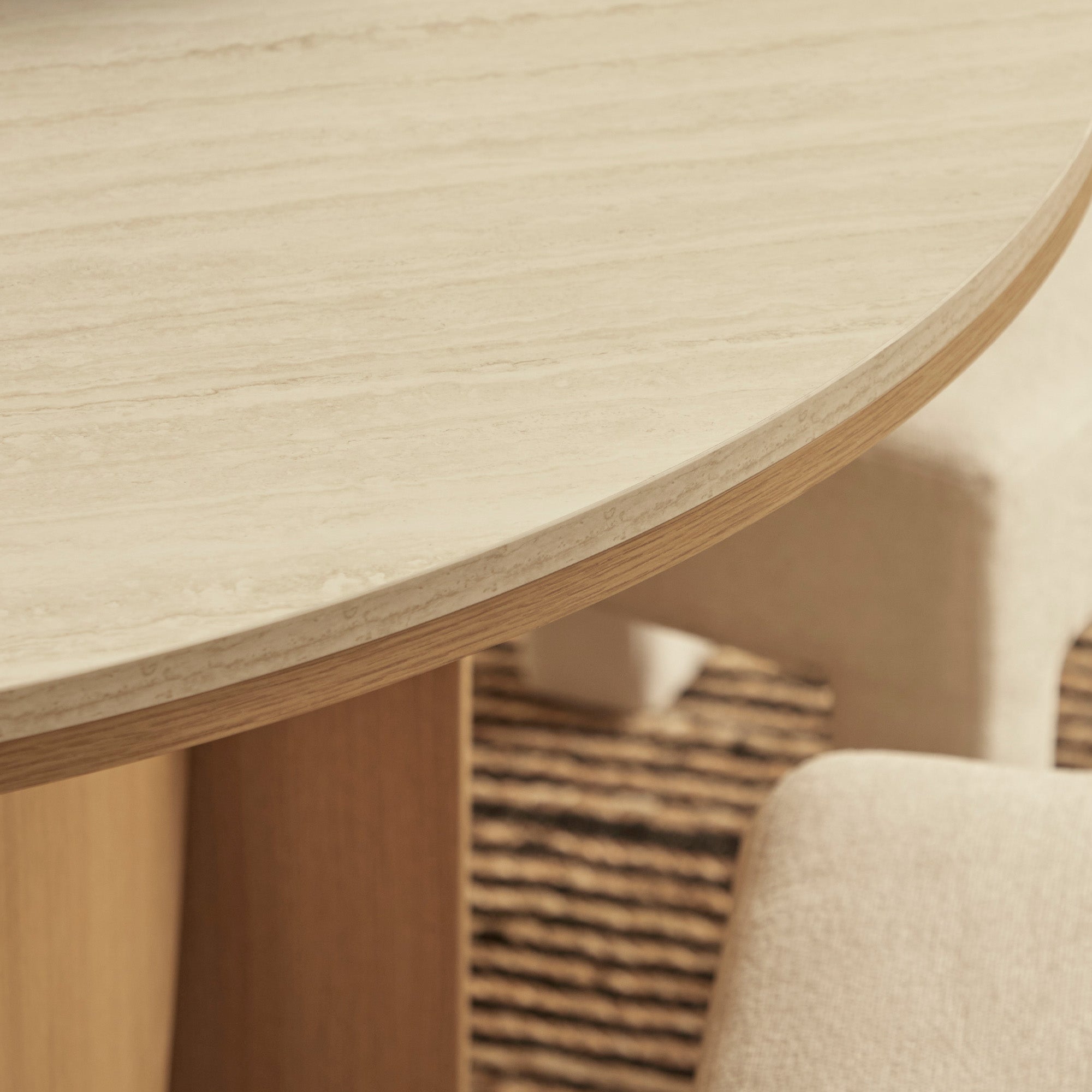 Mason Dining Table Oak Travertine Look (120cm)
