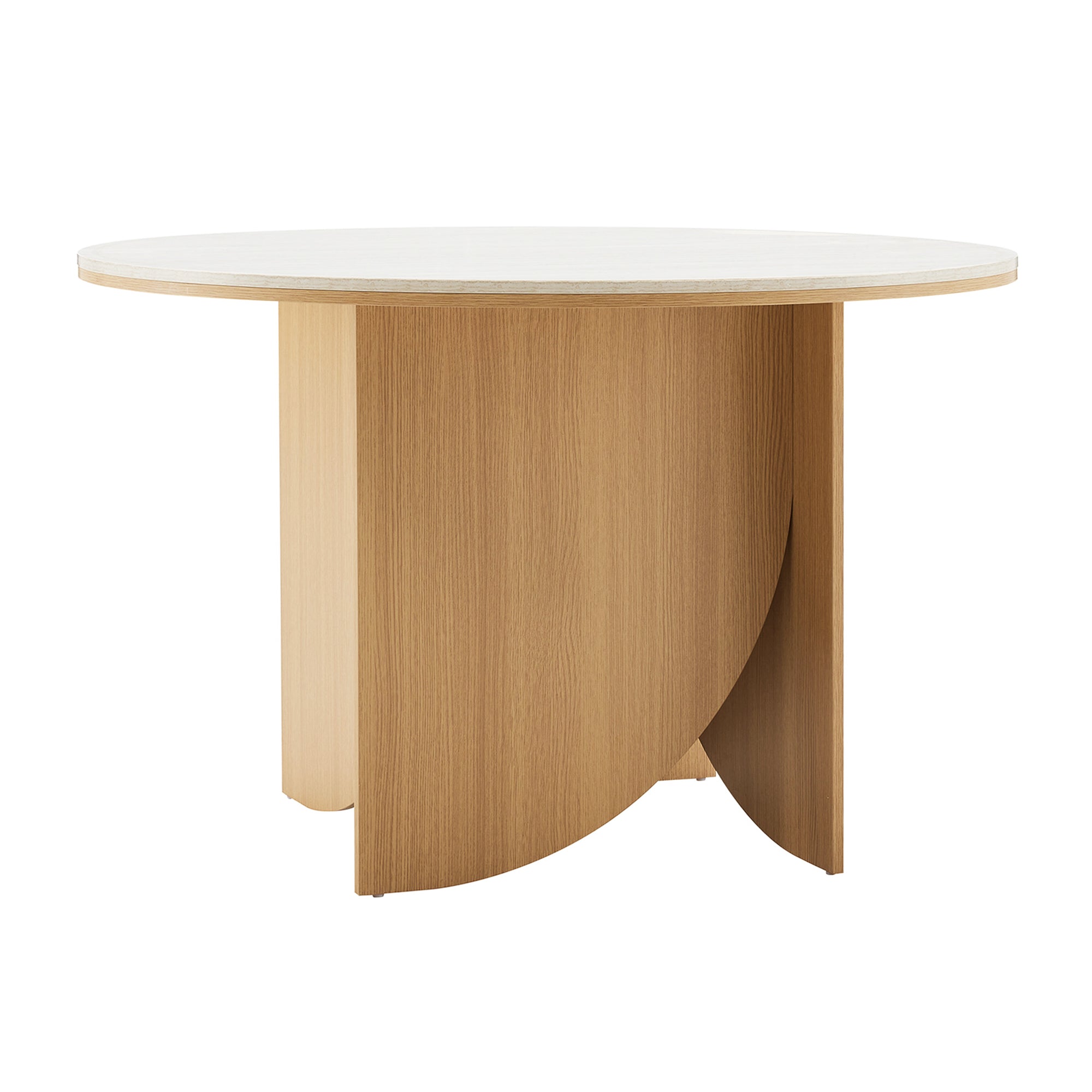Mason Dining Table Oak Travertine Look (120cm)