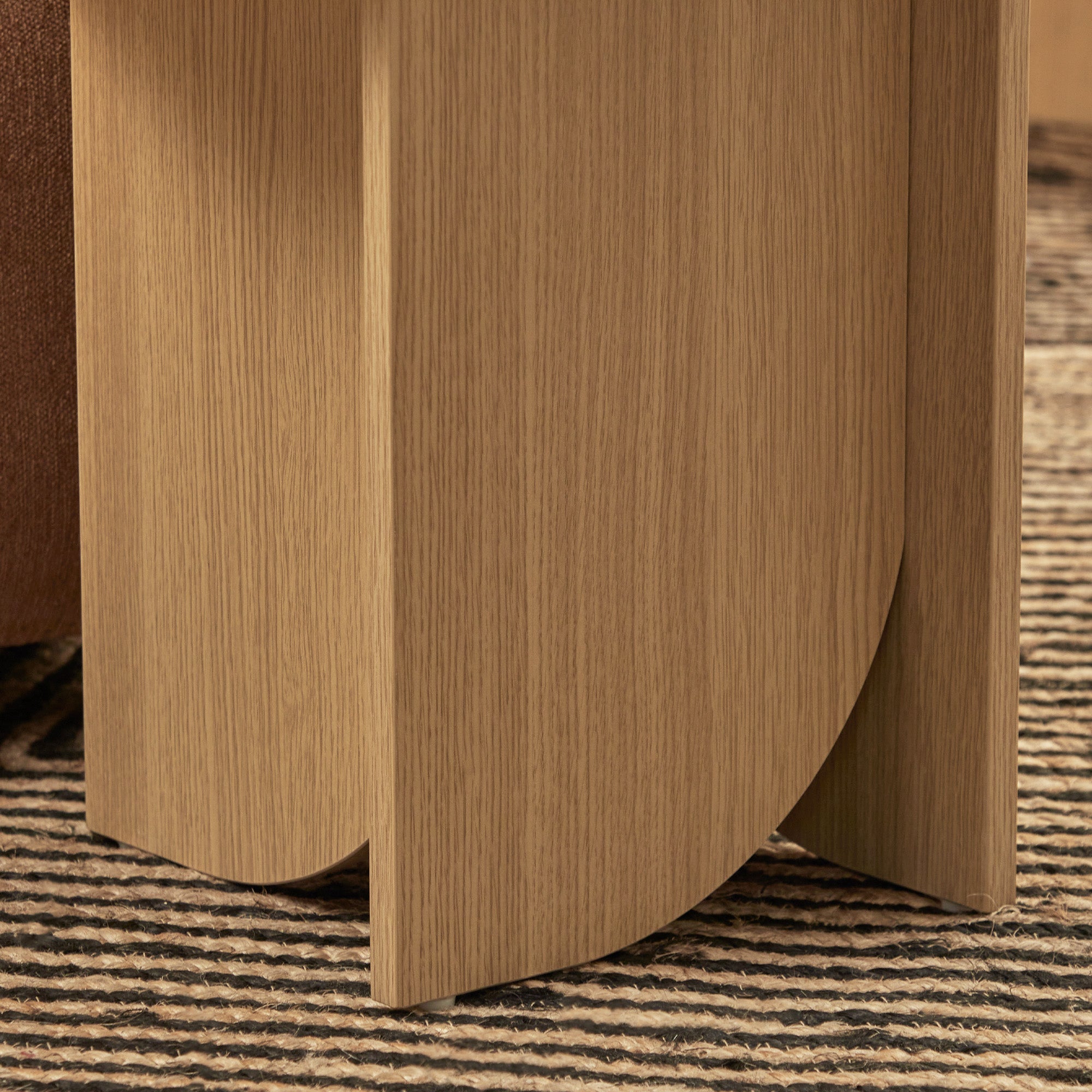 Mason Side Table Oak Travertine Look
