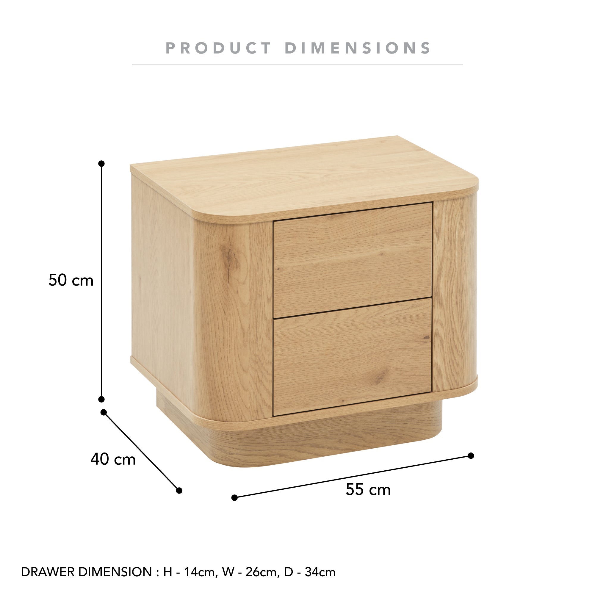Nina Bedside Table (Set of 2)