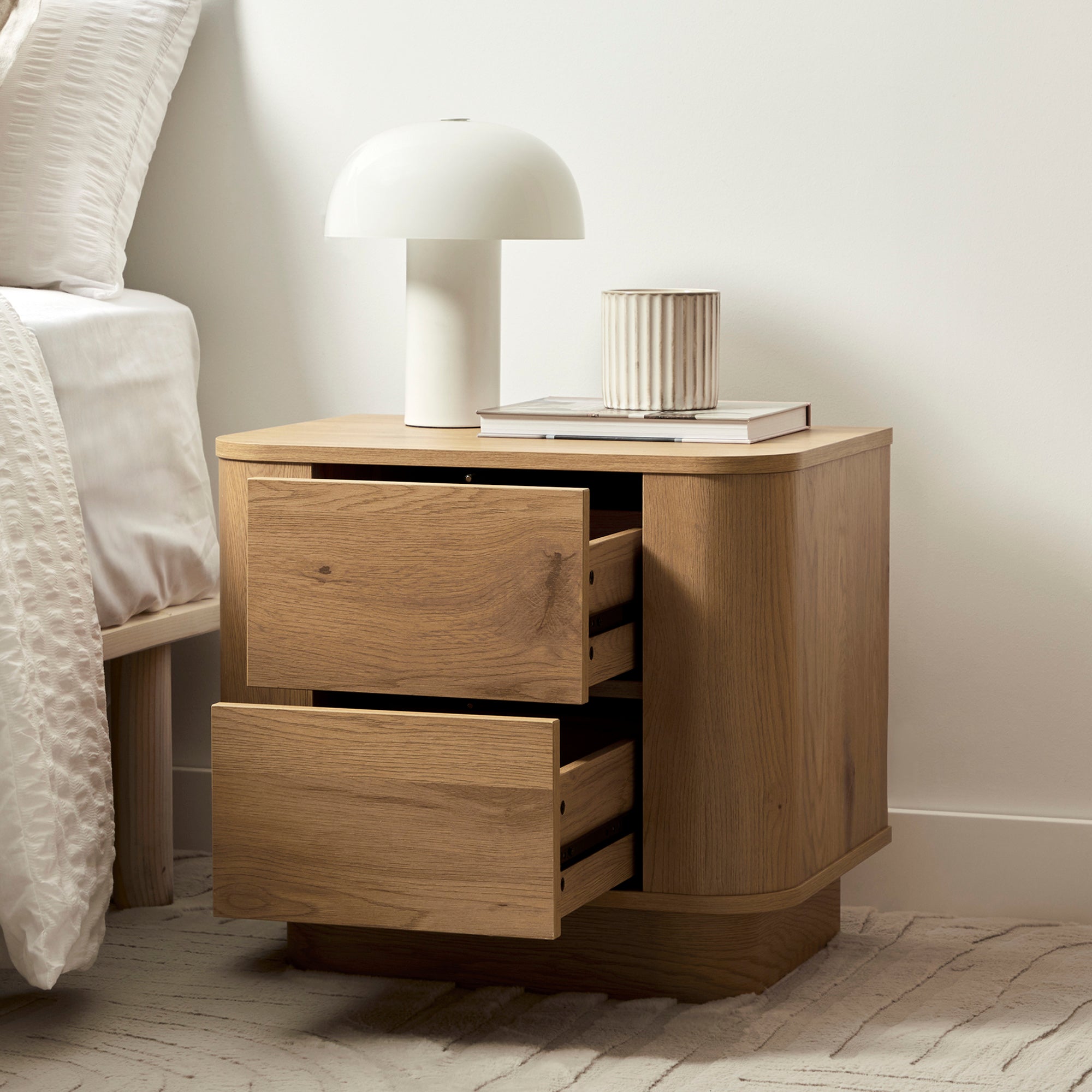 Nina Bedside Table Oak