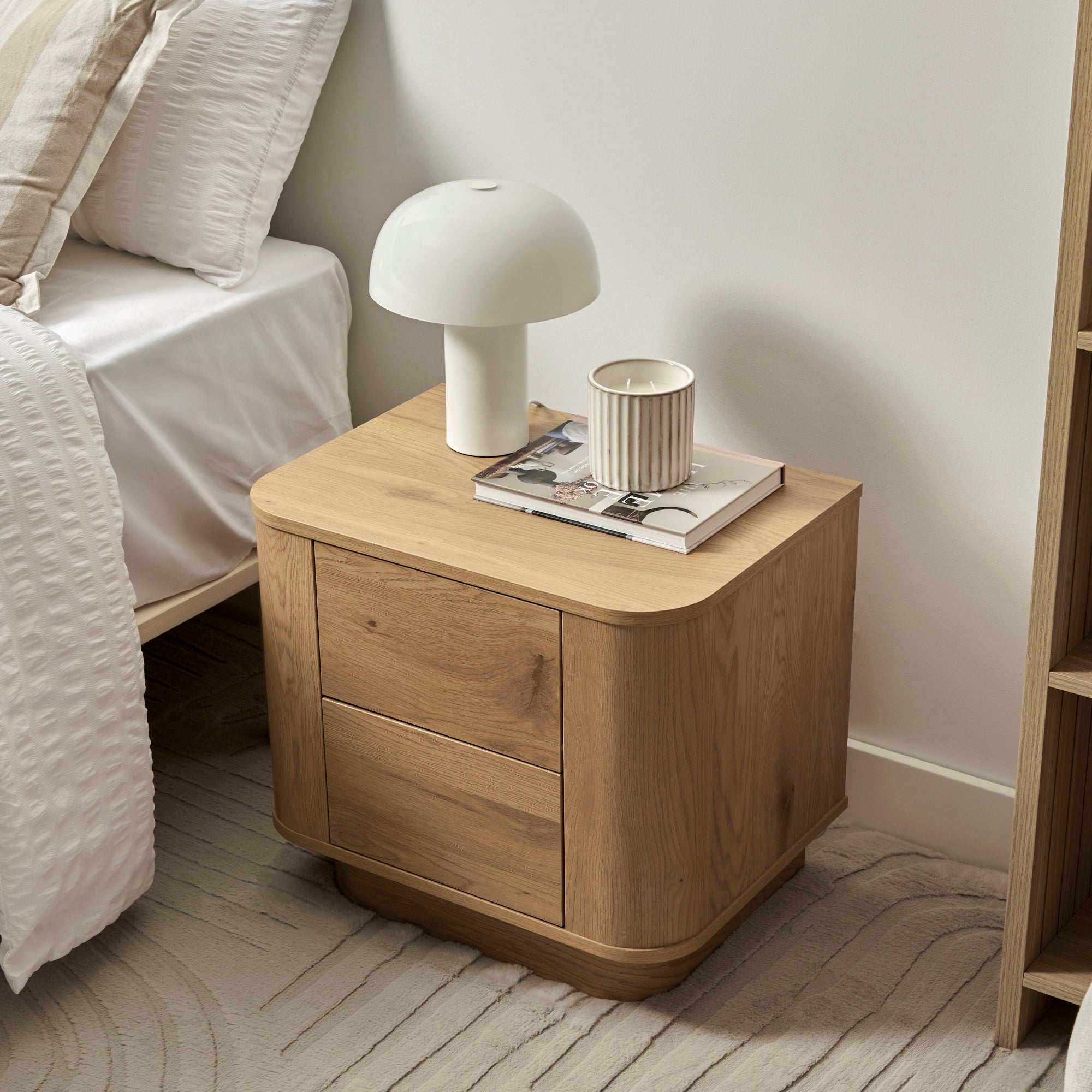 Nina Bedside Table Oak