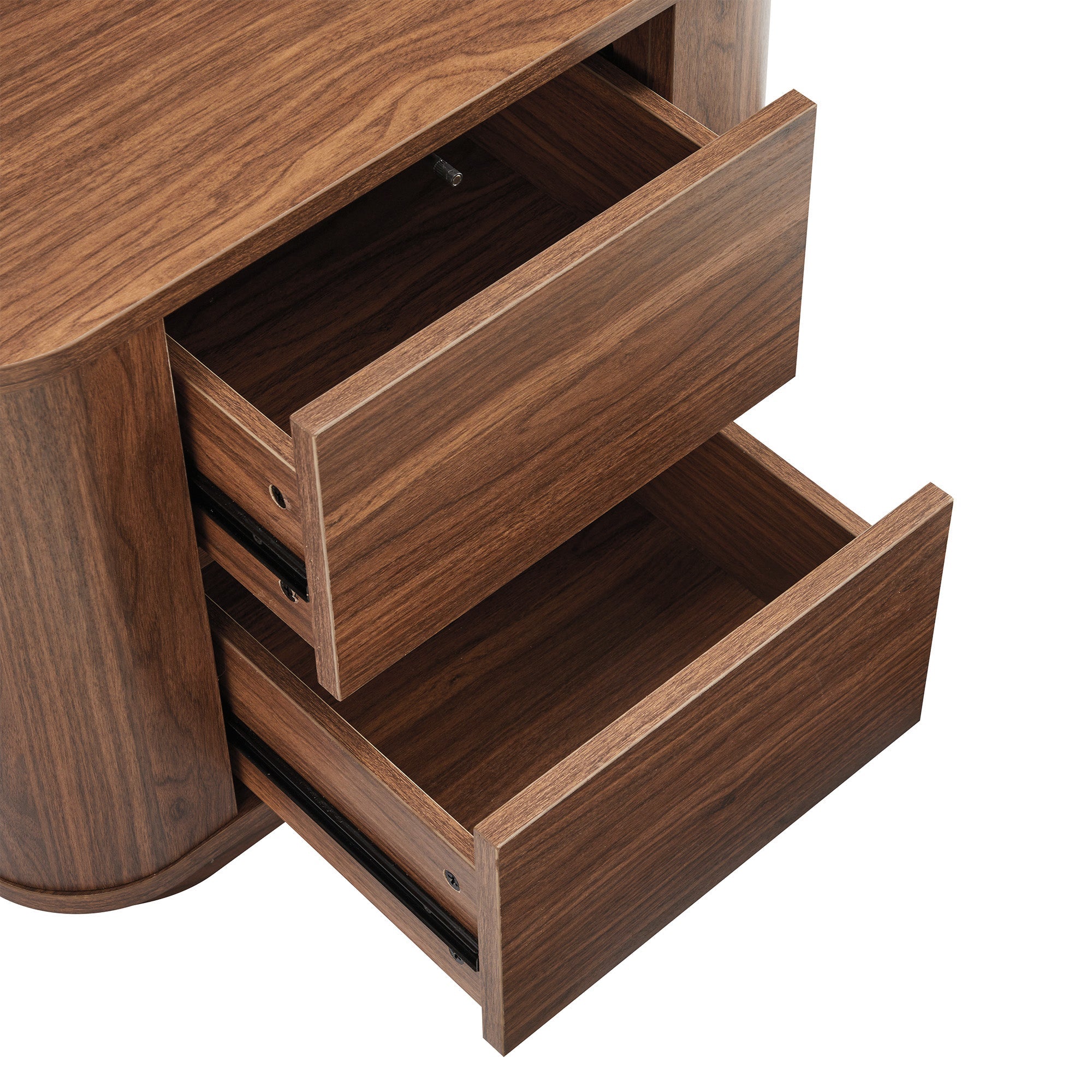 Nina Bedside Table Walnut (Set of 2)
