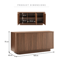 Nina Buffet Walnut (160cm)