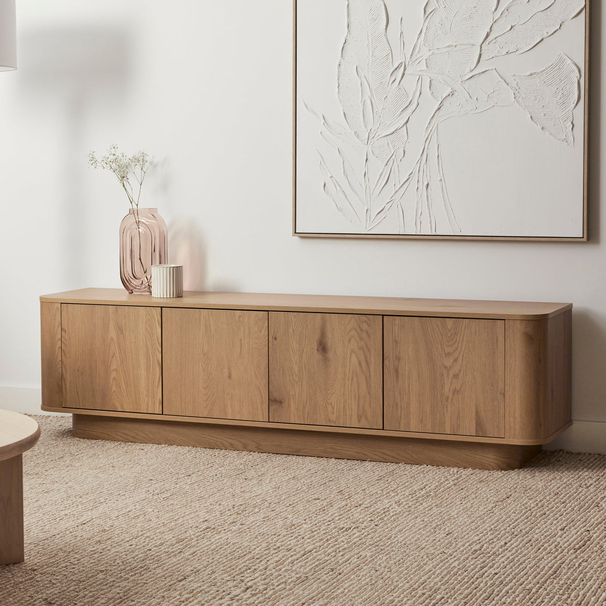 Nina Entertainment Unit Oak (180cm)