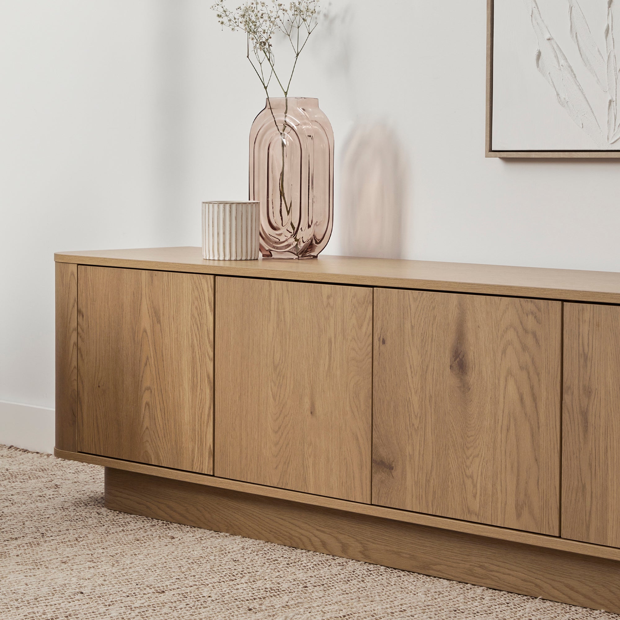 Nina Entertainment Unit Oak (180cm)