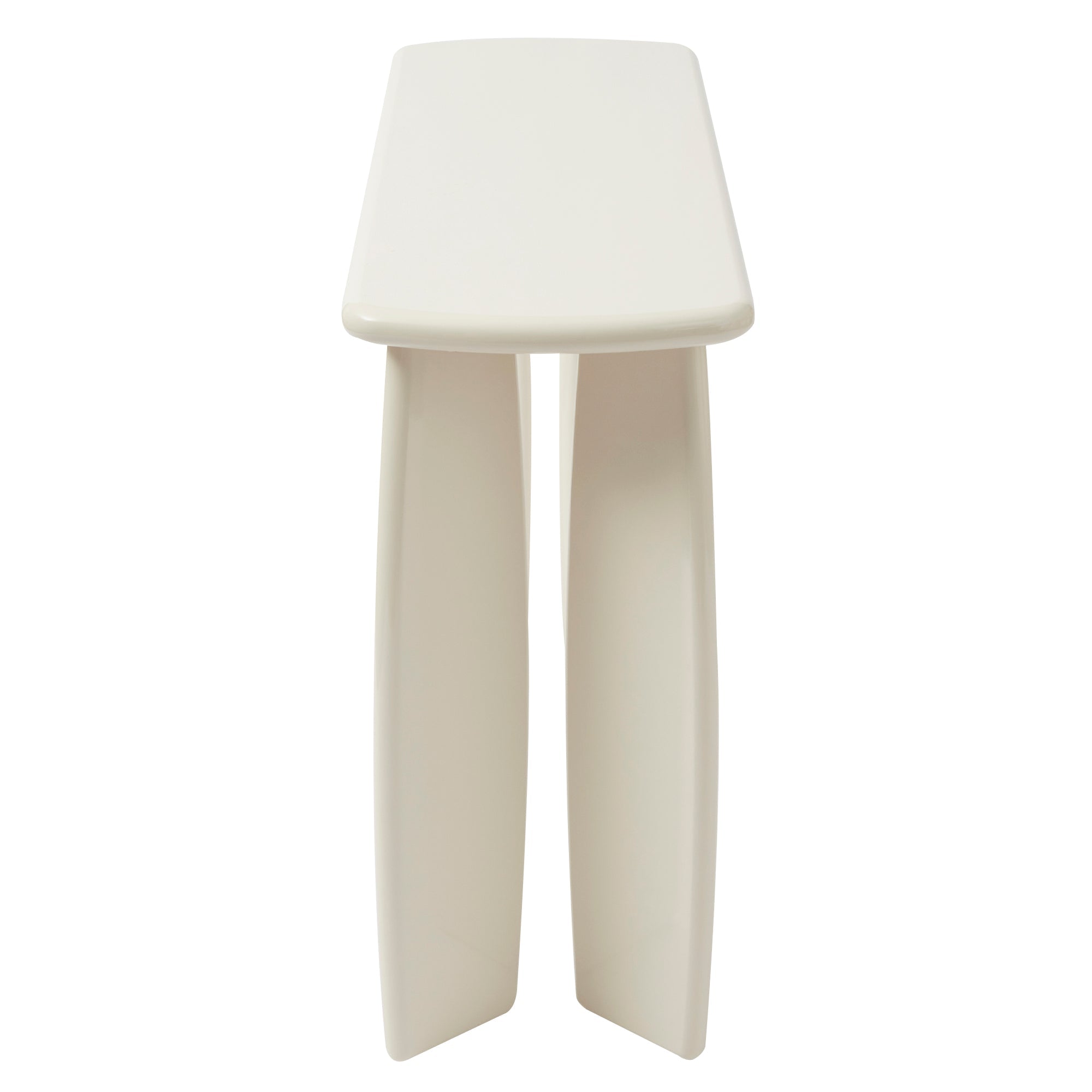 Charlie Gloss Console Table Cream (110cm)