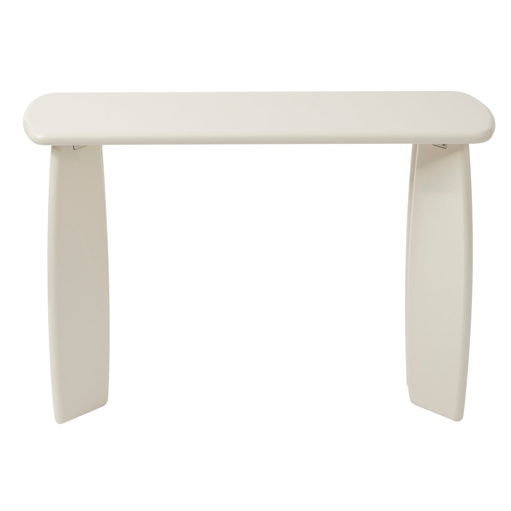 Charlie Gloss Console Table Cream (110cm)
