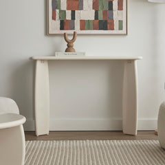 Charlie Gloss Console Table Cream (110cm)