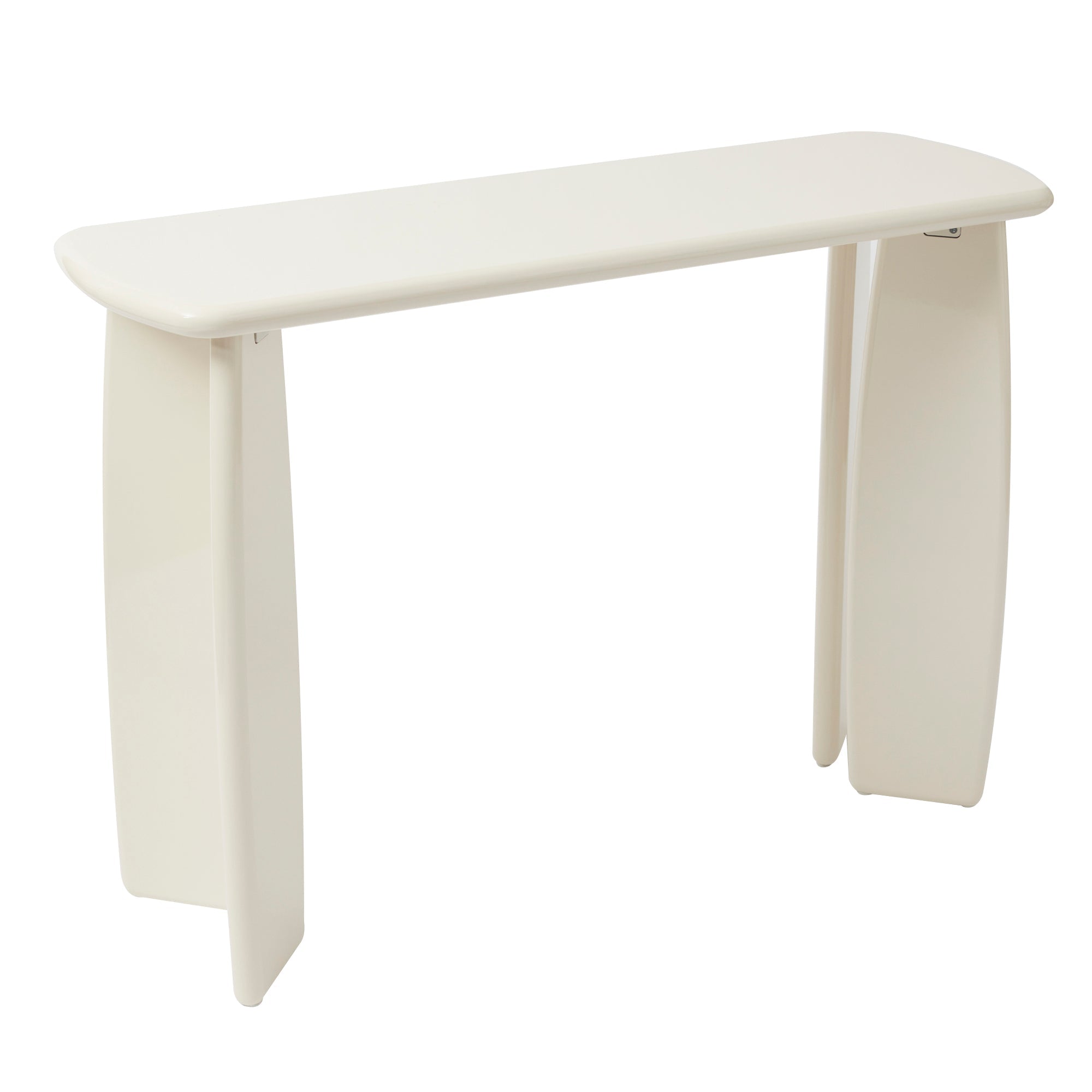 Charlie Gloss Console Table Cream (110cm)