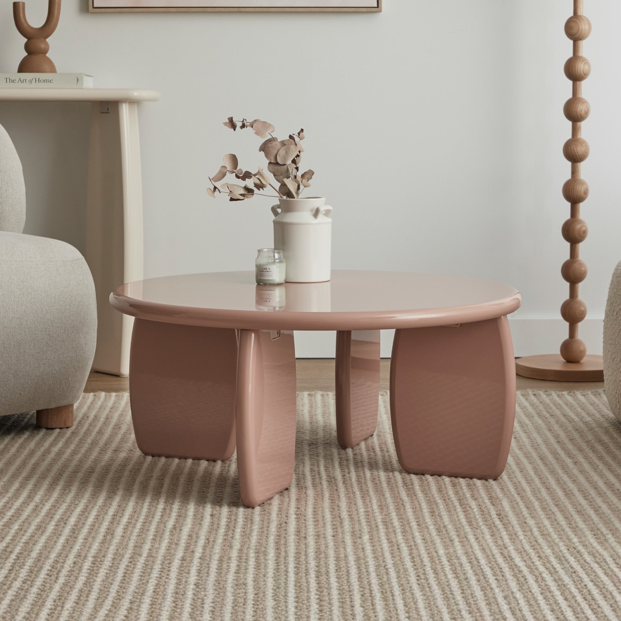 Charlie Gloss Coffee Table Clay