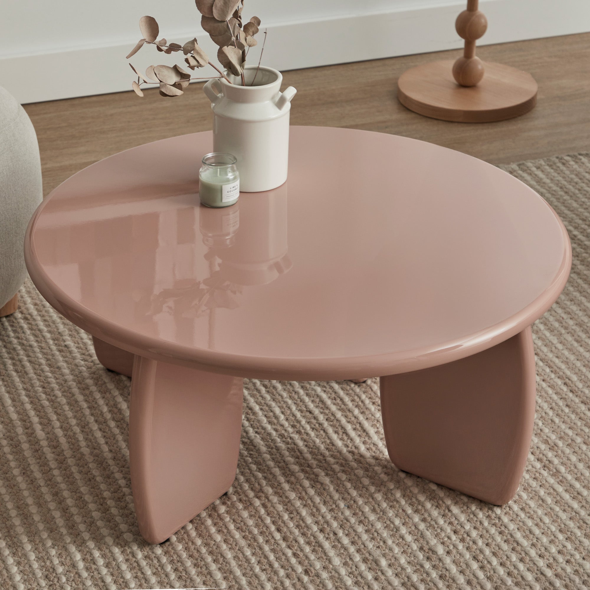 Charlie Gloss Coffee Table Clay