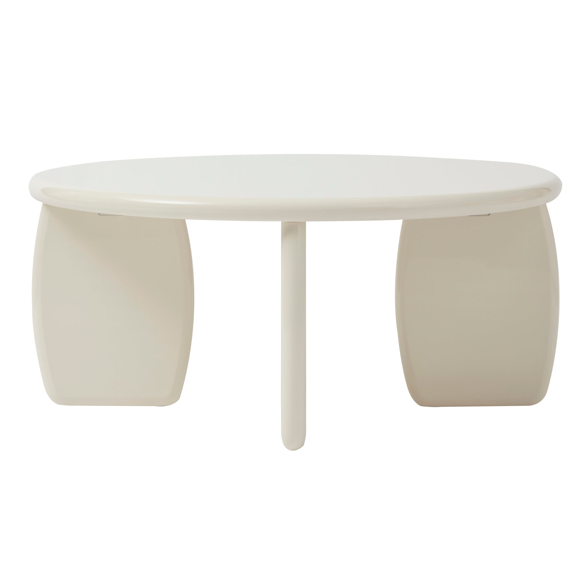Charlie Gloss Coffee Table Cream