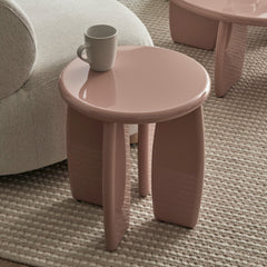 Charlie Gloss Side Table Clay