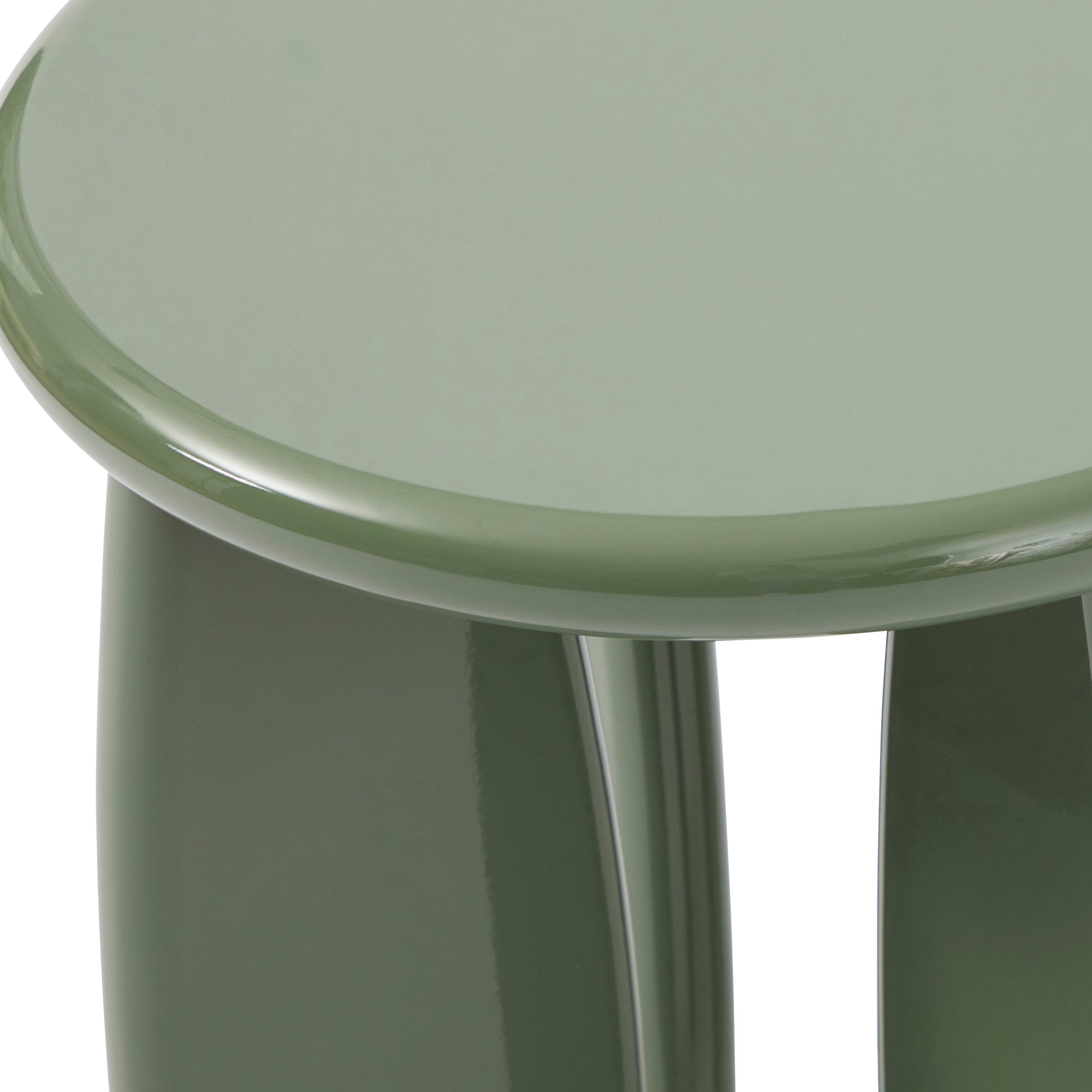 Charlie Gloss Side Table Green