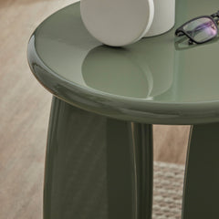 Charlie Gloss Side Table Green