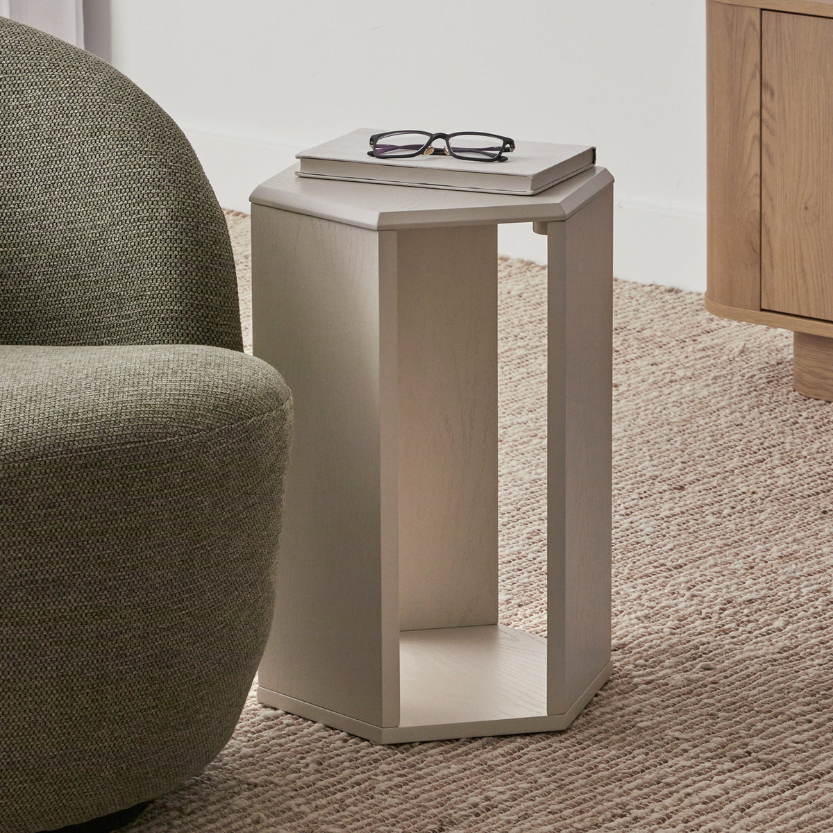 Megara Side Table Grey