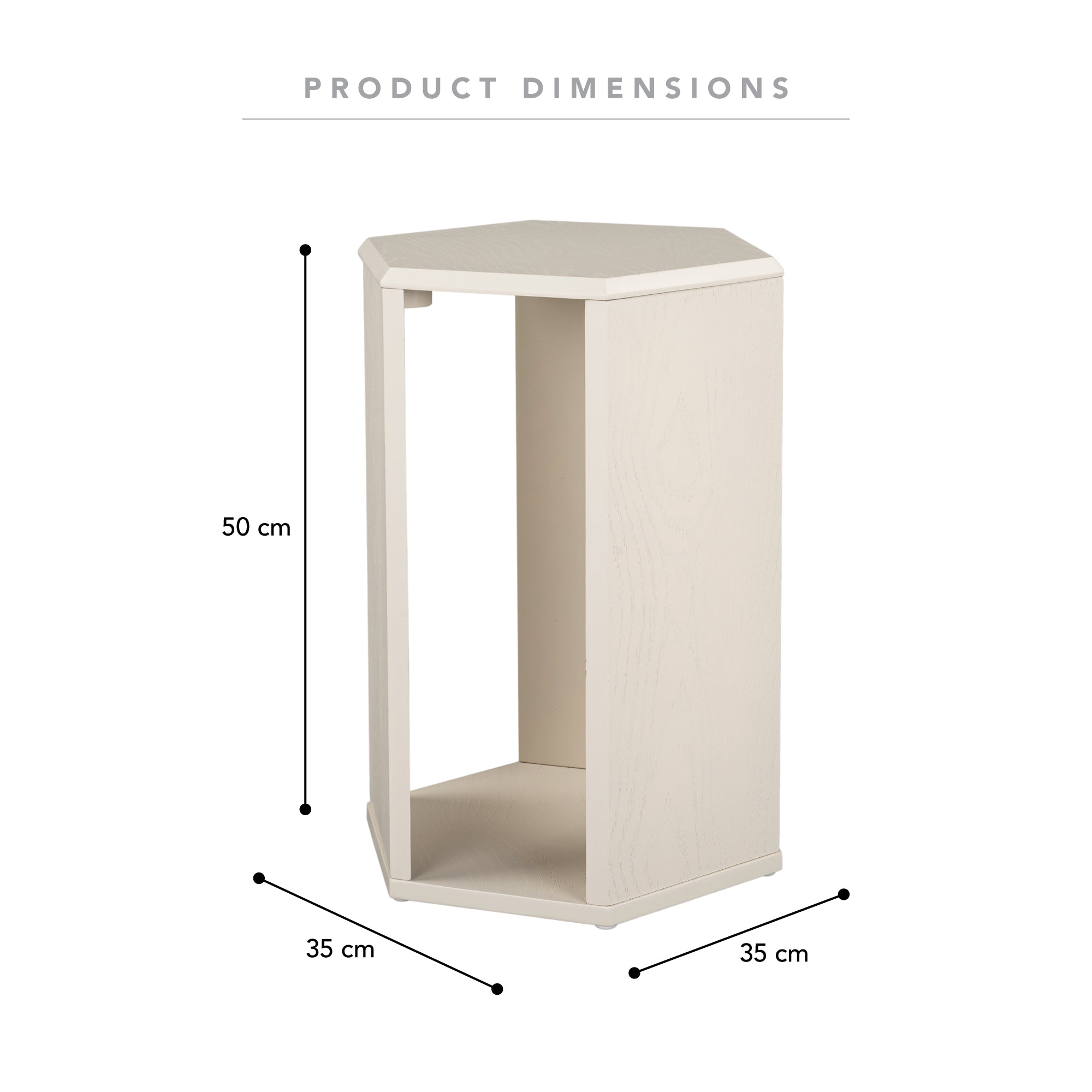 Megara Side Table Grey