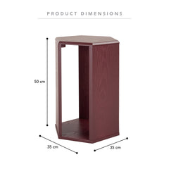 Megara Side Table Merlot