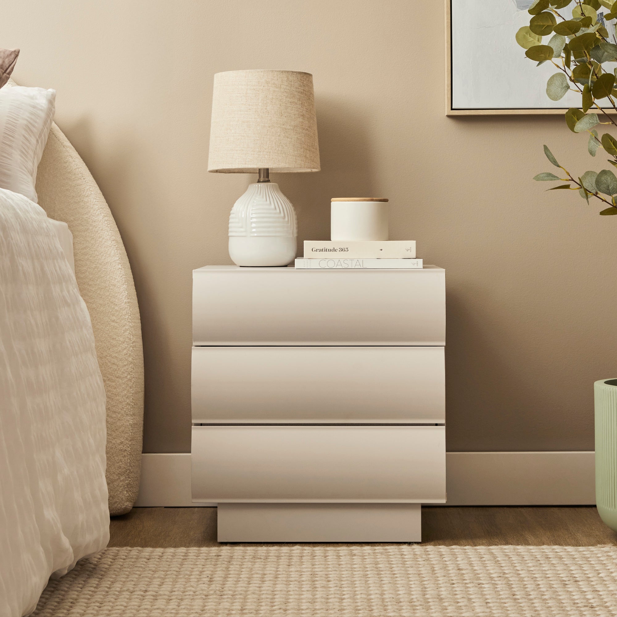 Elsene Bedside Table Grey
