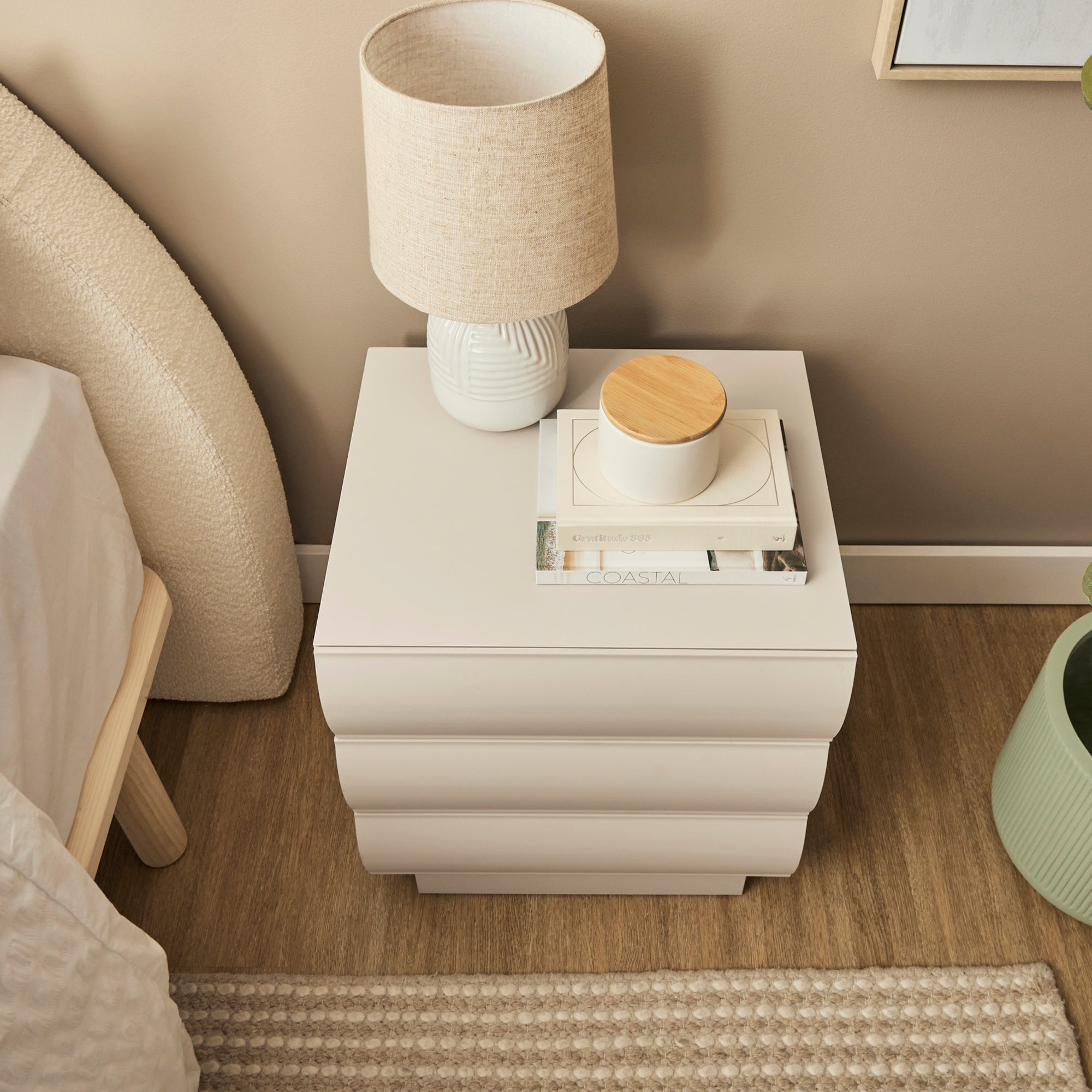 Elsene Bedside Table Grey (Set of 2)
