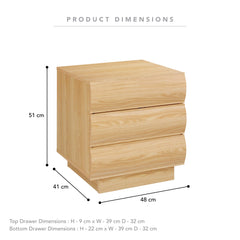 Elsene Bedside Table Natural (Set of 2)