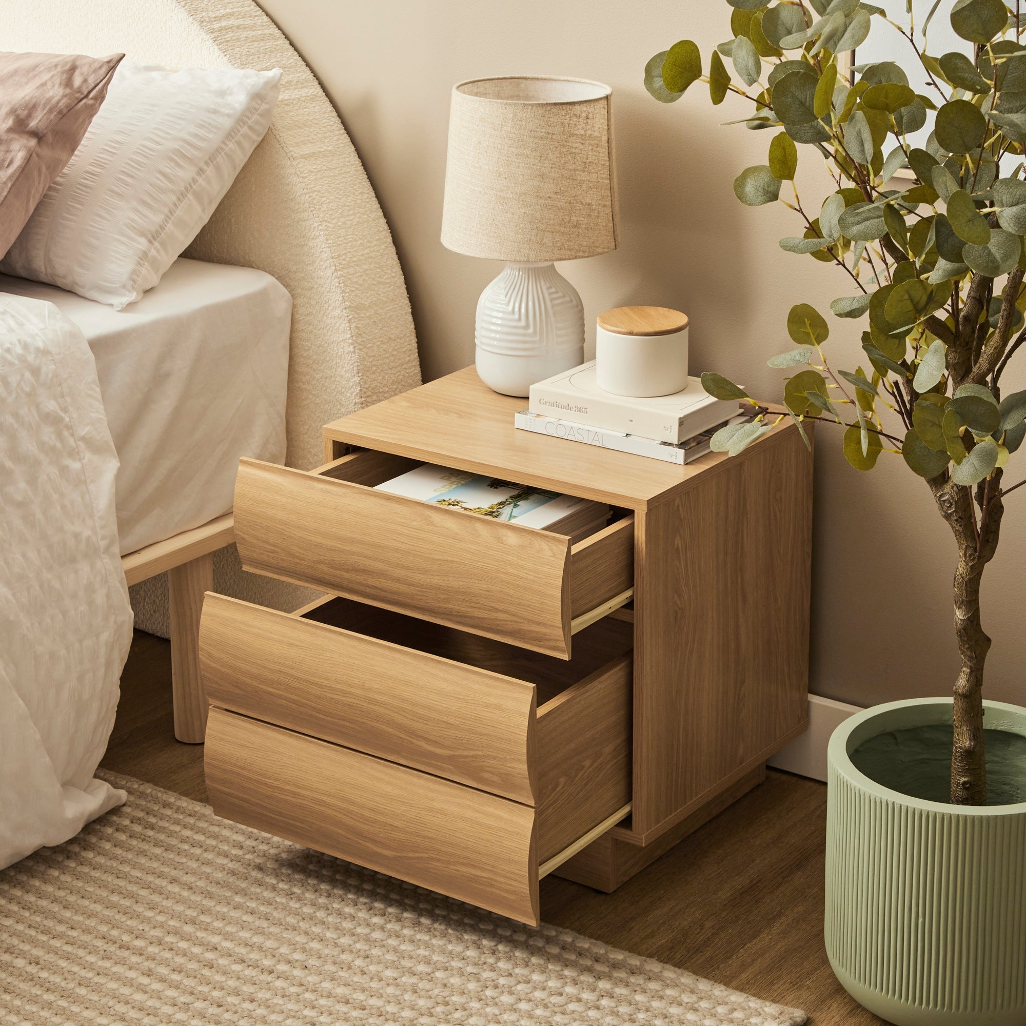 Elsene Bedside Table Natural